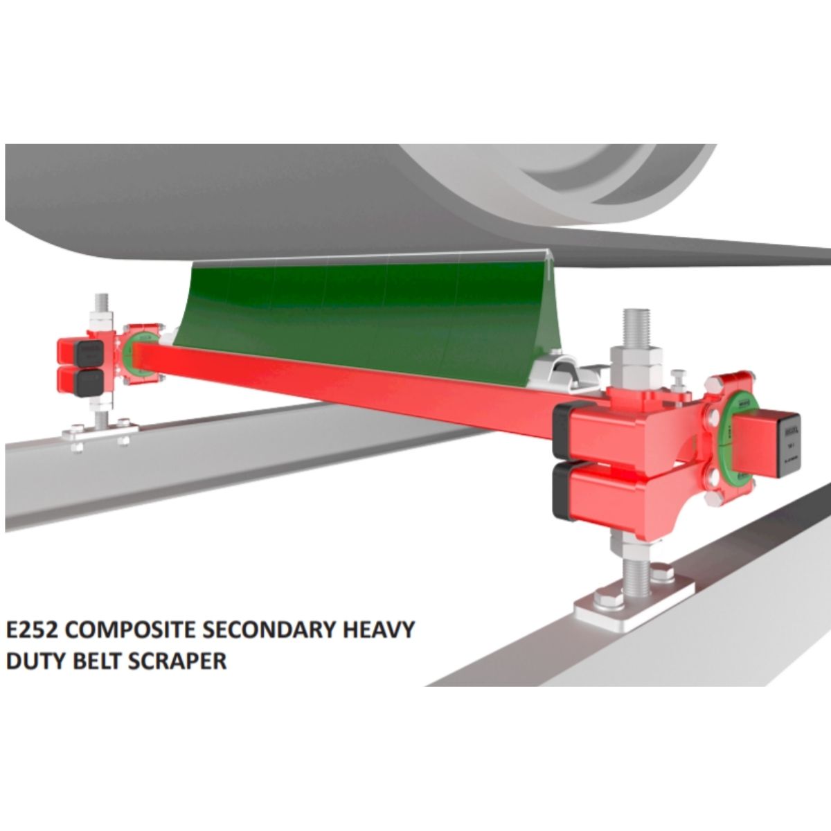 E252 Composite Secondary Heavy Duty Belt Cleaner / Limpiador de banda para trabajo pesado secundario compuesto E252